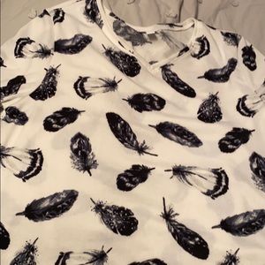 NWT LuLaRoe Elizabeth Feathers 2XL